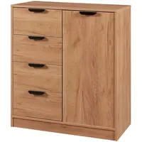 [en.casa] Varkaus 90 x 80 x 40 cm Eichenoptik