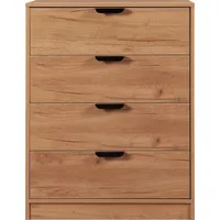[en.casa] Kommode Varkaus 90x70x40 cm Eichenoptik
