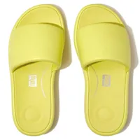 FitFlop Pantolette FITFLOP "IQUSHION D-LUXE PADDED LEATHER SLIDES", Damen,