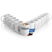 BigDean Kaffeetasse 0,3 l Weiß 12 St.