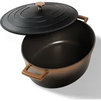 STONELINE Cocotte Bräter 32x25 cm Roségold | mit Deckel