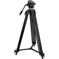 Caruba Videostar 177 Pro Videostatief + vloeistof gedempte kop,