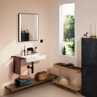 Hansgrohe Xanuia Q Waschtisch Compact ohne Hahnloch, mit Überlauf,