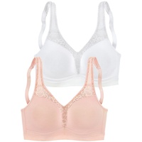 PETITE FLEUR Entlastungs-BH Damen rose+weiß Gr.80C