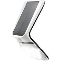 EDM Solar-wandleuchte 3.5w 430lm, Wiederaufladbarer Anwesenheitssensor (2-8m), weiß 10,5x13cm