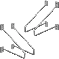 ML-Design Regalhalterung 220 mm Silber