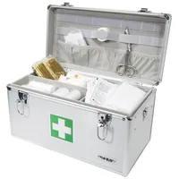 HMF 14701-09 Alu Medizinkoffer, Erste Hilfe Koffer, Tragegriff, 40