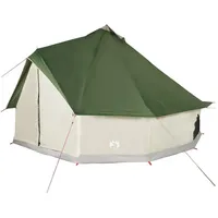 VidaXL Tipi-Familienzelt 12 Personen Grün Wasserdicht