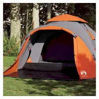 VidaXL Kuppel-Campingzelt 3 Personen Grau/Orange