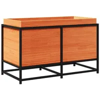 VidaXL Pflanzkübel Wachsbraun 80x40x50 cm Massivholz Kiefer