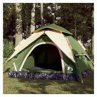 VidaXL Kuppel-Campingzelt 4 Personen Grün Quick Release