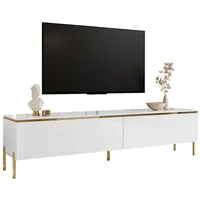 Lookway Lowboard AURORA auf Beinen TV-Schrank in Weiß /