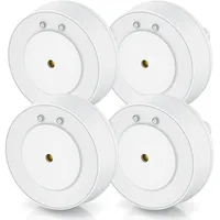 Bearware 4x Wassersensor, IP66, Mini-Wasserdetektor, 110 dB lauter Alarm,