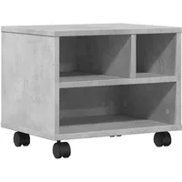 VidaXL Druckerständer mit Rollen Betongrau 41x32x34,5 cm