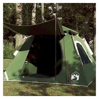 VidaXL Kuppel-Campingzelt 4 Personen Grün Quick Release