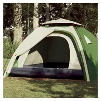 VidaXL Kuppel-Campingzelt 4 Personen Grün Quick Release