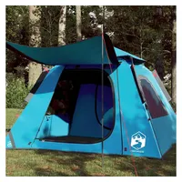 VidaXL Kuppel-Campingzelt 4 Personen Blau Quick Release