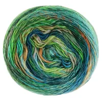 Lana Grossa Colorissimo Häkelwolle, 300 m blau|braun|grau|grün|schwarz