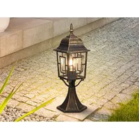 MeineWunschleuchte LED Sockelleuchte, Gartenlaterne Terrassenbeleuchtung Wegbeleuchtung Höhe 47cm