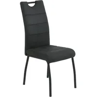 Hela 4-Fußstuhl PETRA Polyester schwarz