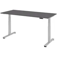 Bümö Schreibtisch elektrisch 180 x 80 cm Graphit grau