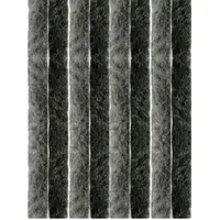 Arsvita Flauschvorhang 160x200 cm Unistreifen anthrazit - schwarz