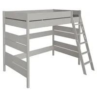 Paidi Hochbett Tiago 120 x 200 cm Holznachbildung kieselgrau