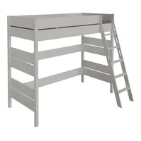 Paidi Hochbett Tiago 90 x 200 cm Holznachbildung kieselgrau