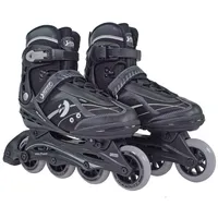Best Sporting Inline Skates für Teenager + Erwachsene, schwarz,