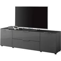 HBZ TV-Lowboard Santorin Glas Grau Anthrazit