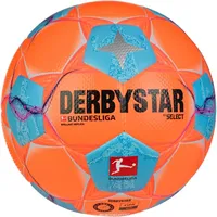 Derbystar Bundesliga Brillant High Visible Fußball Trainingsball 2024/25 orange/blau/pink