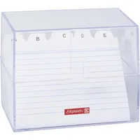 Brunnen Karteibox A6 gefüllt transparent