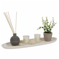 Atmosphera Créateur d'intérieur Kerzenhalter in beige | Duftbox "Ylang"