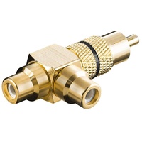Goobay - Chinch Stecker zu 2x Buchse - Chinch