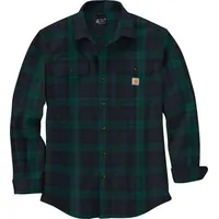 CARHARTT Heavyweight Flannel Plaid Hemd - Grün/Blau - XXL