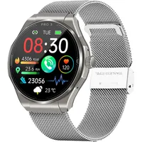 Knauermann Pro 3 BT 40 mm Aluminiumgehäuse silber Milanaiseband