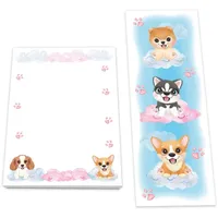 Junapack 12 Lesezeichen + 12 Mini-Notizblöcke (A7-Format) Hund Hunde