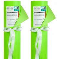 Sensalux Tischdeckenrollen-Set, 2 Stück, stoffähnliches Vlies, Event, Geburtstagsfeier, 1,18m