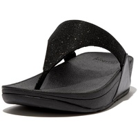 FitFlop Lulu Shimmerlux Toe-post Sandalen - All Black -
