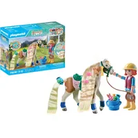 Playmobil Horses of Waterfall Ellie & Pferd mit Kreppeisen