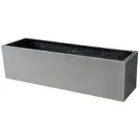 Vivanno Blumenkasten Pflanzkasten Balkonkasten BALKONIX Edelstahl gebürstet, 40cm
