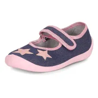 Ladeheid Kinder Mädchen Hausschuhe LARW007 (Jeans Rosa Sterne, 25)