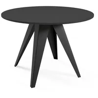 Feldmann-Wohnen Esstisch, Schwarz, Holz, Rund,Rund, Stativgestell, 100x76x100 cm, Esszimmer,