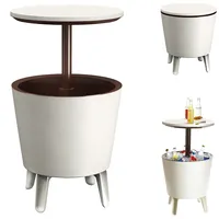 KETER Getränkekühler Weiß/Braun Ø50cm 30L