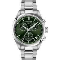TISSOT T150.417.11.091.00 Herrenuhr PR 100 Chronograph Stahl/Grün