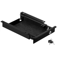 SO-Tech Unterbauschublade cavo schwarz, 22 cm, abschließbar