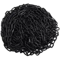 VidaXL Absperrkette Schwarz 100 m Ø6 mm Kunststoff