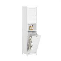 SoBuy Hochschrank 40 x 38 x 170 cm Weiß