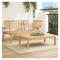 VidaXL Garten-Sofagarnitur 2-tlg. - Braun