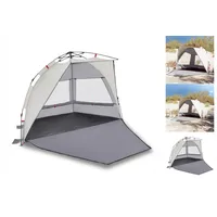 VidaXL Strandzelt 2 Personen Grau Quick Release Wasserdicht